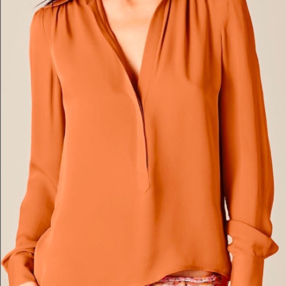 Pre-owned Silk chiffon Haute Hippie blouse